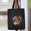 DIY Flower Pattern Tote Bag Embroidery Kit PW22121385075-1
