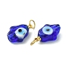 Handmade Evil Eye Lampwork Pendants PALLOY-JF05636-03-2