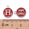Platinum Plated Alloy Enamel Charms LS-ENAM-S118-03H-P-3