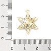 Brass Pave Clear Cubic Zirconia Pendants KK-Z061-09G-02-3