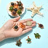 30Pcs 6 Colors Opaque Resin Pendants RESI-YW0006-40-3