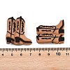 Cowboy Theme Silicone Focal Beads SIL-G014-01B-3