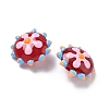 Baking Paint Glass Enamel Beads LAMP-S080-03D-3