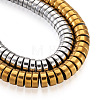2 Strands 2 Colors Electroplate Non-magnetic Synthetic Hematite Beads Spacers Strands G-TA0001-28-12