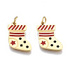 316 Surgical Stainless Steel Enamel Charms STAS-S116-398G-1