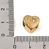 304 Stainless Steel with Crystal Rhinestone European Beads RB-CBAC900-01G-3