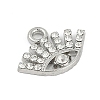 Rack Plating Alloy Micro Pave Rhinestone Pendants FIND-K020-04P-2