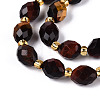 Natural Red Tiger Eye Beads Strands G-N342-35-8x6-04-4