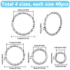 4 Styles Brass Open Rings KK-SC0005-49P-2