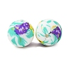 Food Grade Eco-Friendly Printed Silicone Beads SIL-A013-01A-26-2