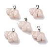 Natural Rose Quartz Pendants G-B127-05P-03-2