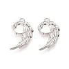 304 Stainless Steel Pendant Cabochon Settings STAS-N114-28P-1
