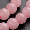 Round Natural Rose Quartz Gemstone Bead Strands G-J333-02-8mm-1