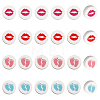 16Pcs 4 Style Food Grade Eco-Friendly Silicone Beads SIL-CA0002-08-1