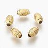 Brass Textured Beads KK-L165-05G-1