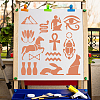 PET Plastic Drawing Painting Stencils Templates DIY-WH0244-119-5