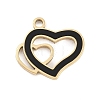 304 Stainless Steel Enamel Pendants STAS-P447-05B-G-1