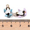 Alloy Enamel Pendants ENAM-A012-11G-4