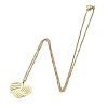 304 Stainless Steel Hollow Pendant Cable Chain Necklaces for Women WGAEFC1-09-2