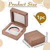 Wooden Badge Packing Magnetic Boxes CON-WH0085-229B-2