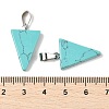 Synthetic Turquoise Pendants G-B127-04P-03-4