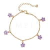 Alloy Enamel Charm Bracelets BJEW-JB13169-03-2