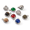 Fashewelry 9Pcs 9 Styles Natural Mixed Stone Charms G-FW0001-28-13