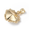 Real 18K Gold Plated Rack Plating Brass Micro Pave Clear Cubic Zirconia Pendants KK-C015-05G-01-3