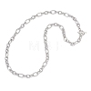 7.5MM 304 Stainless Steel Figaro Chain OT Necklaces NJEW-JN05705-4