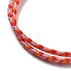 Polyester Cord Braided Bracelet Makings MAK-L043-03G-29-2