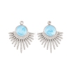 304 Stainless Steel Enamel Pendants STAS-K293-28P-03-1