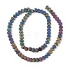 Electroplated Natural Lava Rock Beads Strands G-Q1009-G01-02C-2