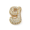 Brass Micro Pave Cubic Zirconia Pendants KK-A300-02G-G-1