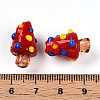 Handmade Lampwork Bumpy Beads X1-LAMP-T022-02A-08-3