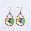 Bohemian Style Acrylic Glitter Powder Dangle Earrings FS-WGAD9E8-07-1