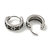 316 Surgical Stainless Steel Hoop Earrings EJEW-D096-23M-AS-2