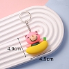 Bear PVC Bag Keychain PW-WGC0224-01-2