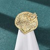 Ocean Brass Cuff Open Rings RJEW-Z129-01G-01-1