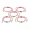 Adjustable Nylon Cord Braided Bead Bracelets BJEW-JB05799-1