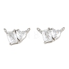Brass Pave Cubic Zirconia Charms CU-CBA6A75-04P-02-1