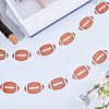 Rugby Decoration Paper Hanging Banners AJEW-SP0004-84-4