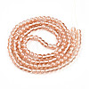 Baking Paint Transparent Glass Beads X1-DGLA-N011-6mm-04-2