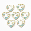 Alloy Enamel Pendants ENAM-S122-016-NR-2