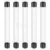 5Pcs PVC Plastic Transparent Storage Tube FIND-GA0008-68A-1