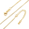 Brass Snake Chains Necklaces for Women NJEW-D302-14G-2