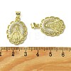 Brass Micro Pave Cubic Zirconia Pendants KK-H472-53O-G-3