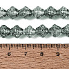 Transparent Crackle Glass Beads Strands GLAA-Q115-04A-02-4