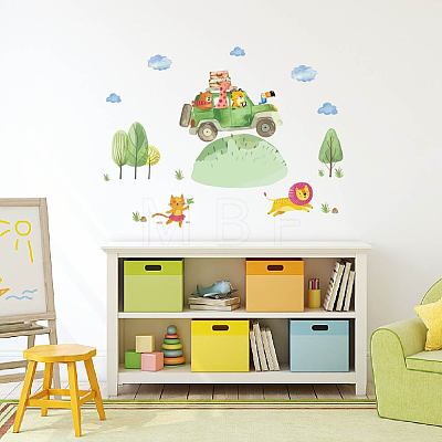 Translucent PVC Self Adhesive Wall Stickers STIC-WH0015-042-1