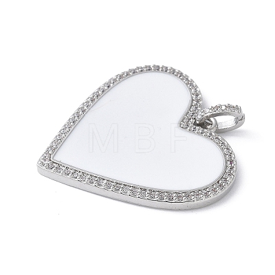 Brass Micro Pave Cubic Zirconia Pendants KK-K399-11P-05-1