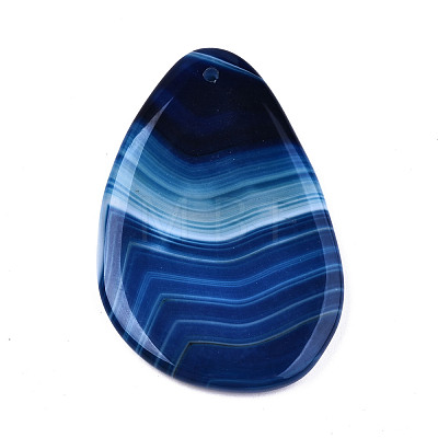 Dyed Natural Brazilian Agate Big Pendants G-T104-16M-1